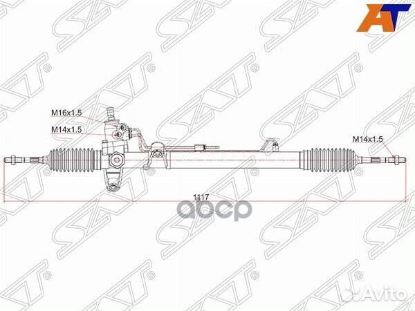 Рейка рулевая honda CR-V RD1 LHD ST-53601-S10-A