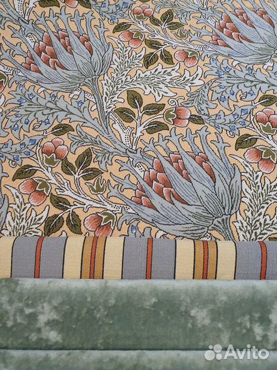 Ткань гобеленовая Чертополох розовый Моррис