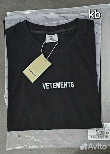 Футболка мужская Vetements Black