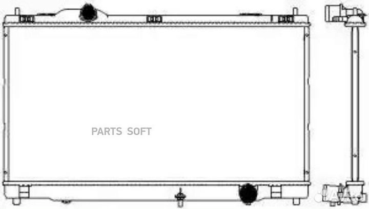 Радиатор lexus IS250 GSE20, 25 2,5L 4grfse 2005-2013
