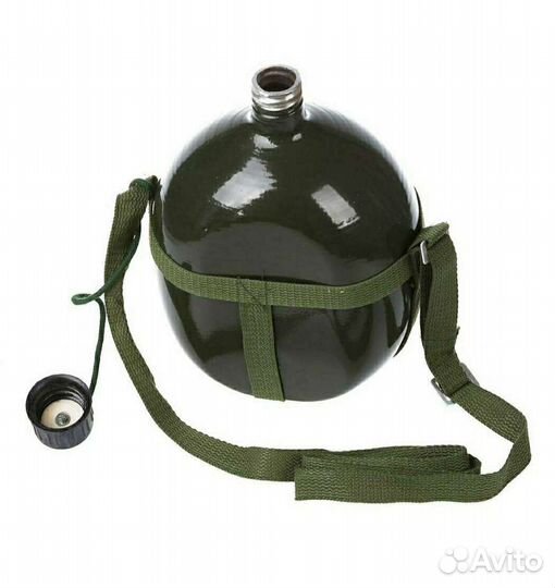 Фляжка армейская с чехлом цифра мох