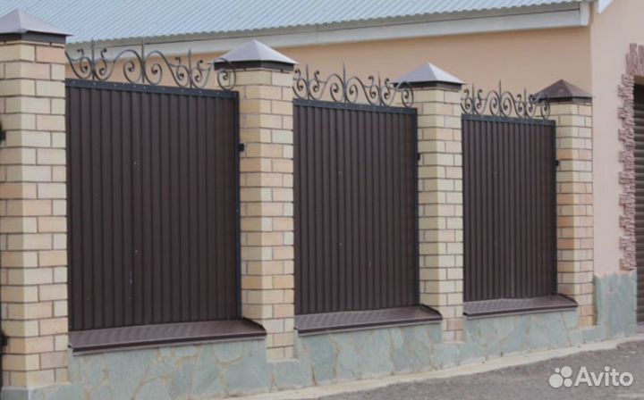 Забор из профнастила за 1 день качественно