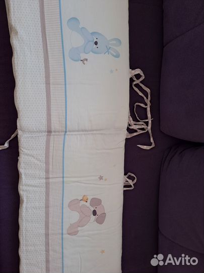 Бортики в кроватку и балдахин