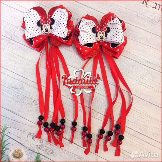 Бантики с косичками