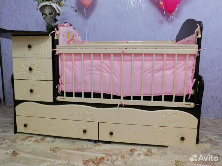 Бронь Детская кровать с маятником для новорождённы