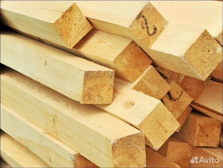 Брус обрезой естественной влажности хвоя 2 сорт