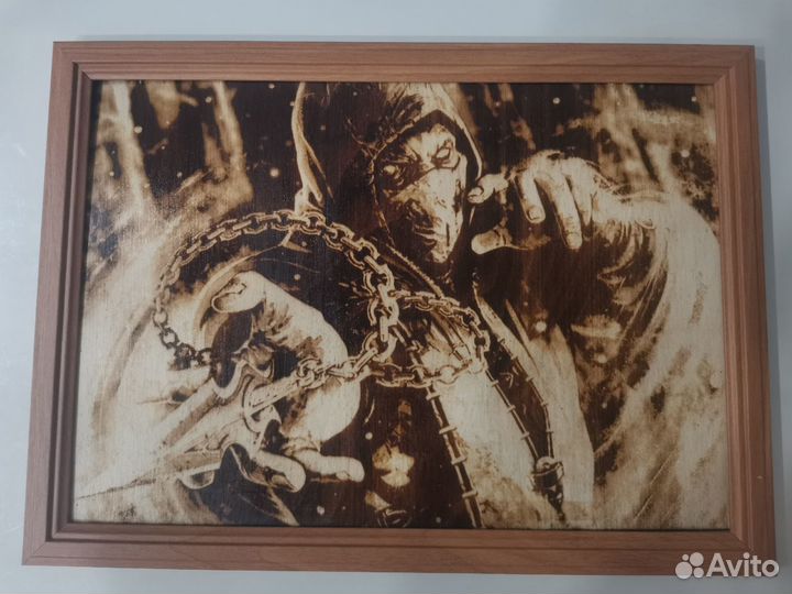 Выжигание по фото. Портреты и арты на дереве