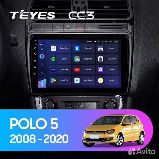 Магнитола Teyes CC3 4/32 для VW Polo