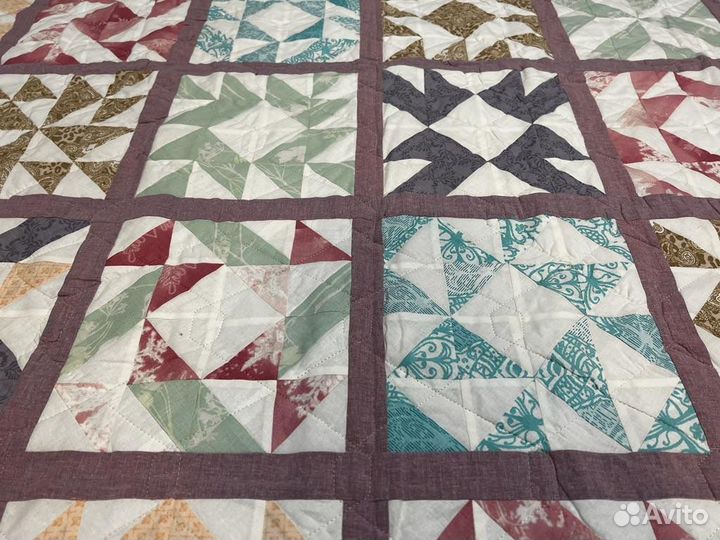 Плед ручной работы Сатин + Бязь