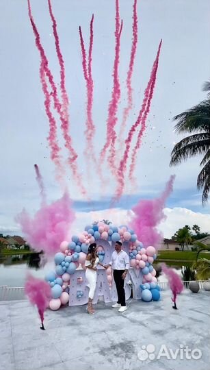 Салют батарея для Гендер пати красный и синий