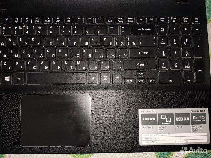 Ноутбук acer aspire es1-531