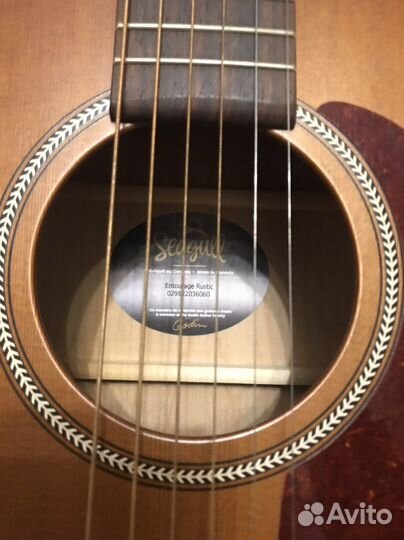 Акустическая гитара Seagull mini jumbo Канада