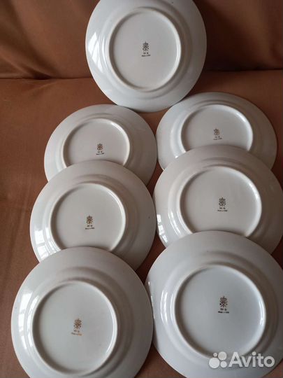 Антиквариат.Тарелки от сервиза Мадонна-Гейши гдр