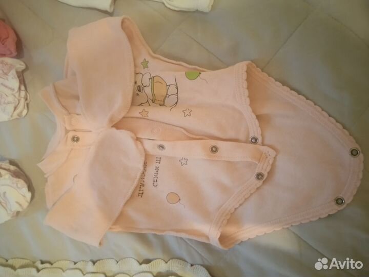 Вещи для новорожденной девочки пакетом 56 см