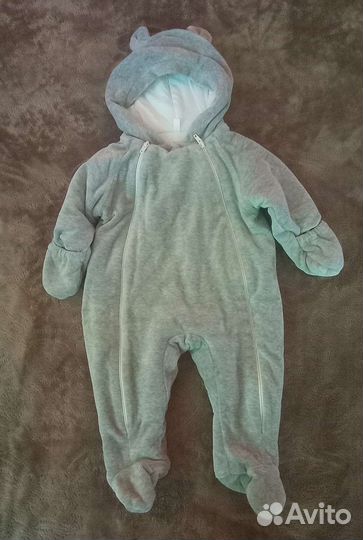 Велюровый комбинезон осень-весна