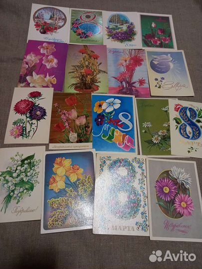 Игрушки открытки 8 марта советские СССР