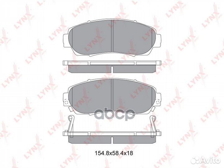 Колодки тормозные дисковые перед BD3435 LYN