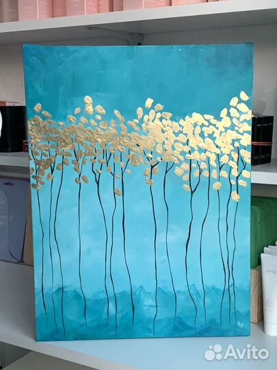 Интерьерная картина акрил/поталь