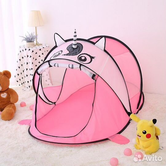 Детская палатка динозаврик единорог