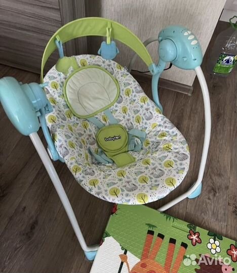 Детские электрокачели Babyton Sleepy Blue