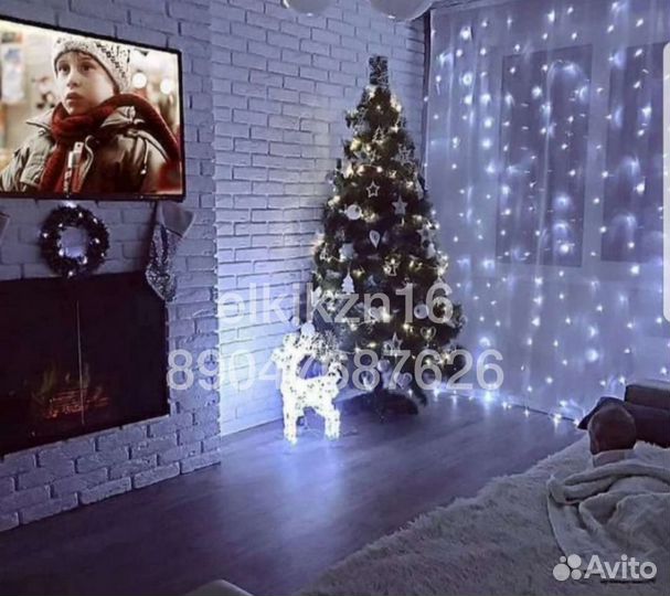 Гирдянда Штора Нить