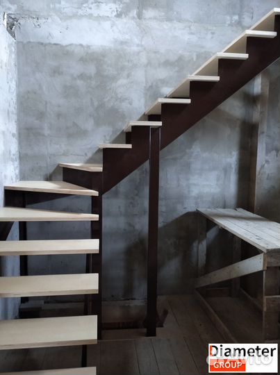 Монтаж лестницы на каркасе