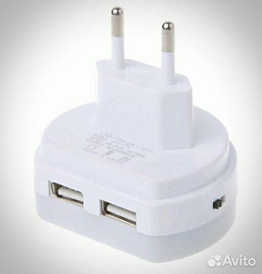 Ночник с датчиком освещения и 2 usb портами