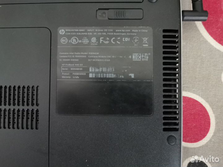Ноутбук HP ProBook 440 G3 I3/4Gb/240 Gb