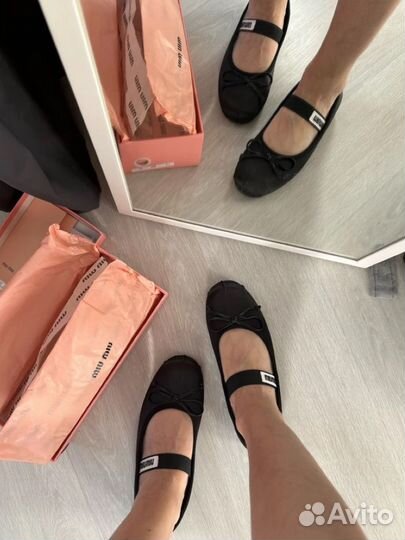 Балетки miu miu