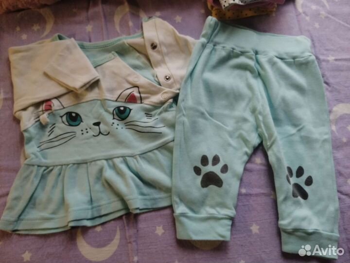 Пакет одежды для маленькой модницы 3-6м