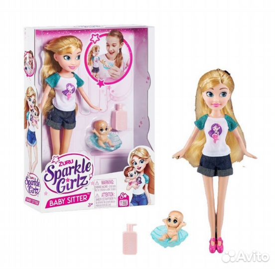 Новая Кукла няня с малышом Zuru Sparkle Girlz