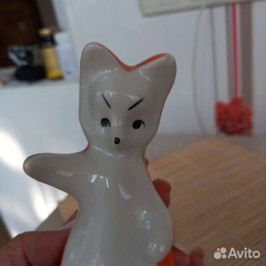 Статуэтка СССР Рыбка, лисичка, салфетница фарфор