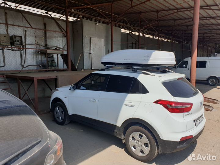 Автобокс на крышу ED Магнум390 Hyundai Creta