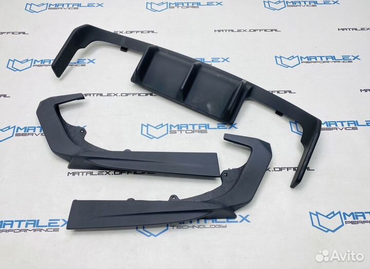 Диффузор и элероны BMW F30, М стиль