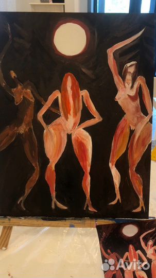 Картина акрил на холсте