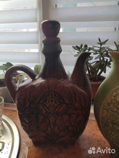 Глиняный кувшин для вина СССР. Огромный