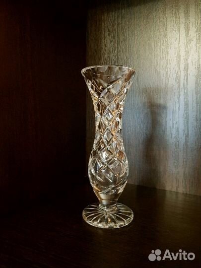 Вазочка из богемского стекла. Чехословакия