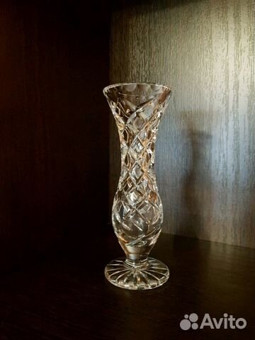 Вазочка из богемского стекла. Чехословакия