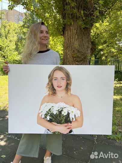 Портрет по фото, картина на холсте