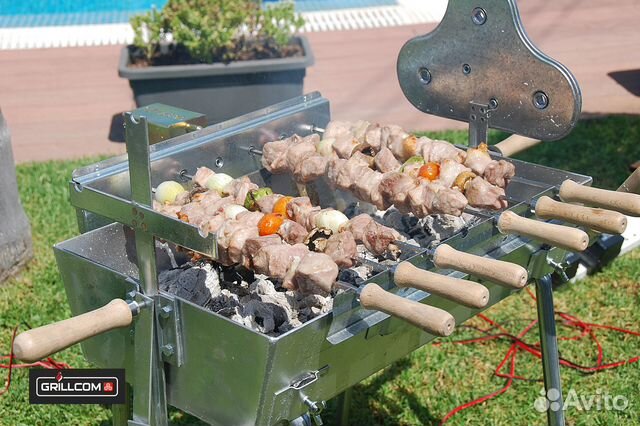 Мангал автоматический угольный