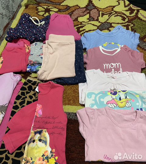 Вещи на девочку пакетом, размер 80-86