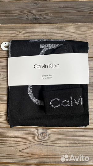 Новые мужские шапка шарф Calvin Klein оригинал