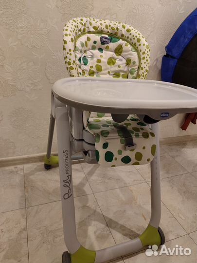 Стульчик для кормления chicco polly progress 5