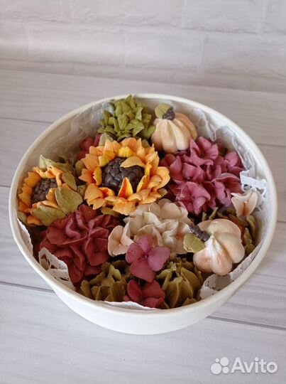 Букеты цветов из яблочного зефира ручной работы