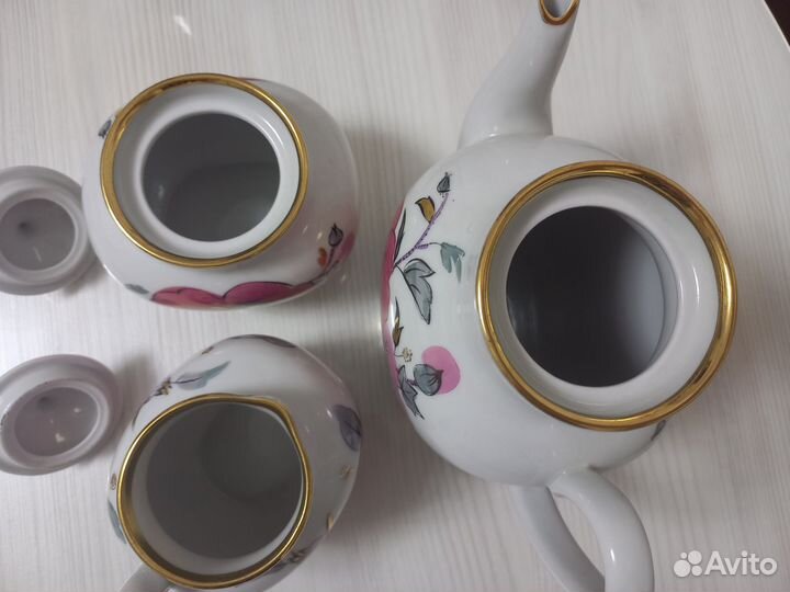 Чайный сервиз лфз СССР Розовая ветка