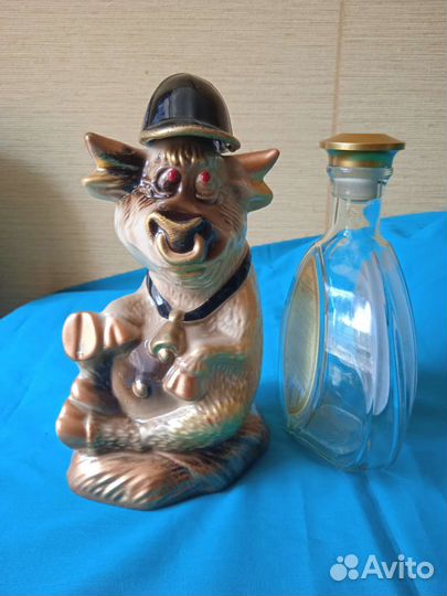 Сувенирные керамические бутылки 0,5 л бык, дпс