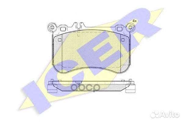 Колодки тормозные 182042 Icer