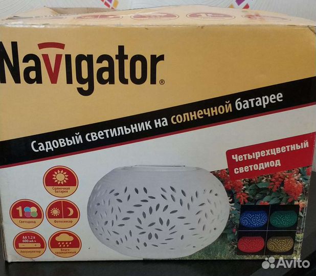 Садовый светильник на солнечной батарее