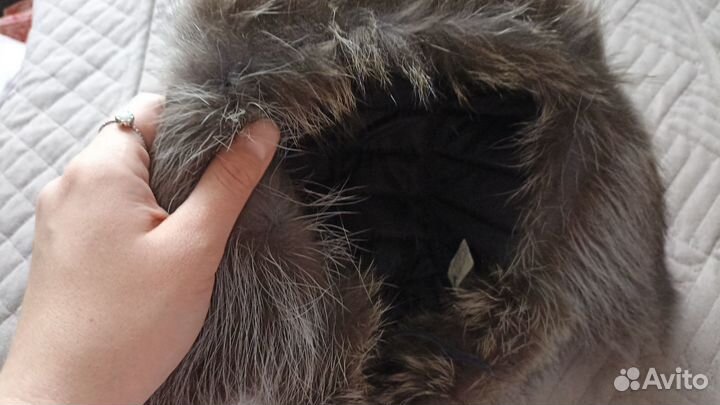 Шапка ушанка мужская меховая