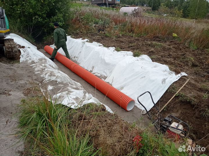 Выравнивание, раскорчевка, отсыпка участка